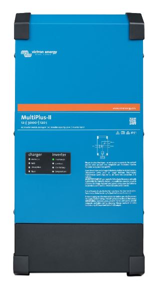Victron MultiPlus-II inverter & charger 3000 watts, 12 Volts DC, 2x120 Volts AC, 120 Amp charger