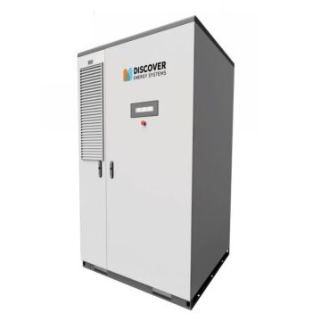 Discover Energy AES CAB-210 212 kWh LiFePO4 commercial battery cabinet, outdoor IP55