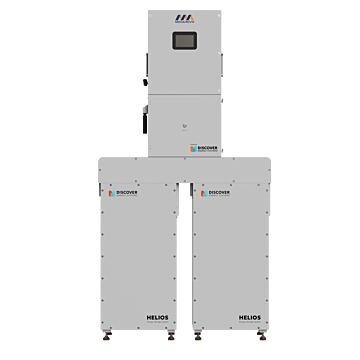 Discover HELIOS HIB-MGR-32000 hybrid inverter bundle with two 16 kWh HELIOS batteries and Megarevo 16 kW inverter