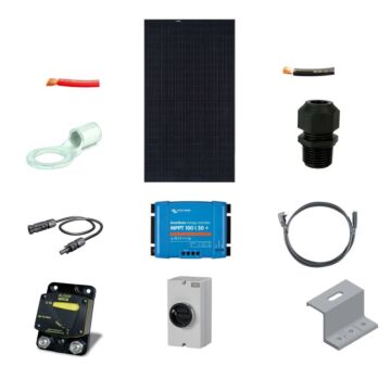 RV Solar Charging Kit - 445W Canadian Solar Module, 30A Victron Charger Controller, Wiring & Breakers
