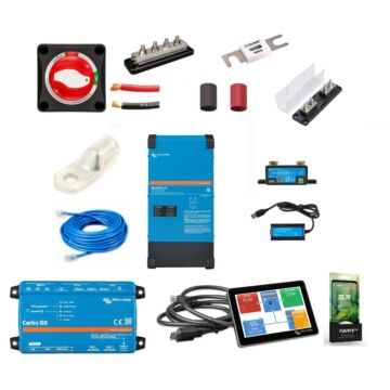 NAZ 12 Volt 30 Amp Inverter/Charging System Kit - 3000 Watt Inverter plus 30 Amp Charger, Battery Monitoring, Wiring and OCPD