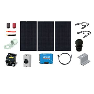 RV 24V Solar Charging Kit - 1305W of Mission Solar Module, 45A Victron Charger Controller, Wiring & Breakers