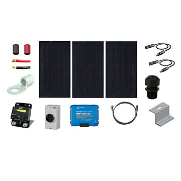 RV 48V Solar Charging Kit - 1305W of Mission Solar Module, 60A Victron Charger Controller, Wiring & Breakers