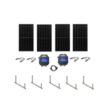 NAZ Balcony Solar Ballast Rack Kit with APsystems EZ1 Microinverter and 1740W of Solar