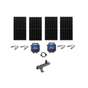 NAZ Balcony Solar Roof Mount Kit with APsystems EZ1 Microinverter with 1740W of Solar