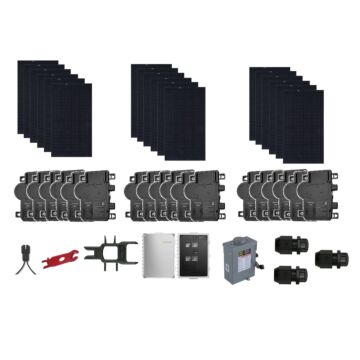 Grid-Tie Solar Power Kit With 8,010 Watts of Panels and Enphase IQ8A Microinverters