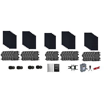 Grid-Tie Solar Power Kit With 12,460 Watts of Panels and Enphase IQ8A Microinverters