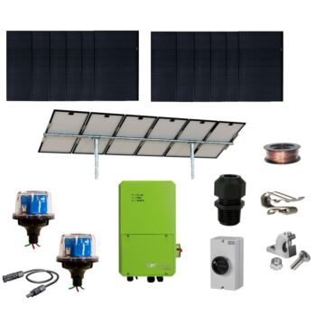 NAZ Solar pumping kit - 5.22kW Mission Solar Modules, ENFusion AC-DC Cell 3500 and Modules Racking.