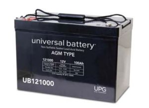  12V 100Ah AGM Sealed Lead Acid Battery UB121000 Group