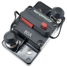 Manual Reset 80A Waterproof Circuit Breaker for 12/24 Volts | NAZ