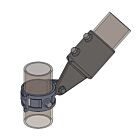 Tamarack Solar 90699 Ground Mount System 2-inch Flex T-Fitting for cross bracing