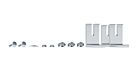 IronRidge BX-MA-FRA-M1 BX Flat Roof Mounting Hardware with L-Feet