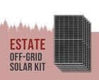 Estate Off-Grid Solar Power Kit With 19,710 Watts of Panels and 16,000 Watt 48VDC 120/240VAC Inverter/Charger