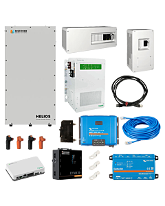 3.8kW / 16kWh Small Off-Grid Solar Kit: Schneider Conext SW + Discover HELIOS + Victron
