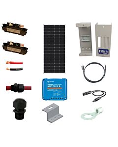 RV Solar Charging Kit - 220W Lumera Solar Module, 15A Victron Charger Controller, Wiring & Breakers