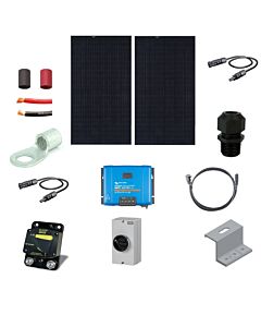 RV Solar Charging Kit - 870W Mission Solar Module, 60A Victron Charger Controller, Wiring & Breakers