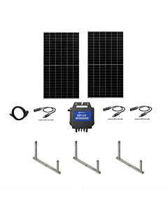 NAZ Balcony Solar Ballast Rack Kit with APsystems EZ1 Microinverter and 870W of Solar