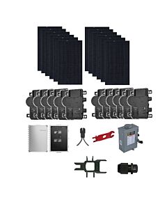 Grid-Tie Solar Power Kit With 5340 Watts of Panels and Enphase IQ8A Microinverters