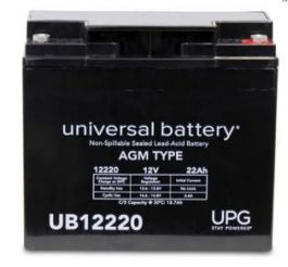 Universal Power Group 12 Volt 22 Ah AGM Sealed Maintenance Free Battery 