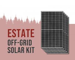 Estate Off-Grid Solar Power Kit With 19,980 Watts of Panels and 16,000 Watt 48VDC 120/240VAC Inverter/Charger
