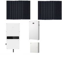Solar Energy Storage System - 6400 watts of REC, GoodWe GW5000A-MS and LG Home 8