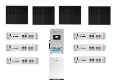 Hybrid Off-Grid / Grid-Tie Solar Kit - 11kW of REC Solar, 15kW Sol-Ark, and 30 kWh Pytes Lithium Battery Bank