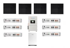 Hybrid Off-Grid / Grid-Tie Solar Kit - 11kW of REC Solar, 12kW Sol-Ark, and 30 kWh Pytes Lithium Battery Bank