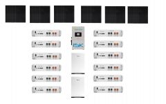 Hybrid Off-Grid / Grid-Tie Solar Kit - 17kW of REC Solar, 15kW Sol-Ark, and 60 kWh Pytes Lithium Battery Bank