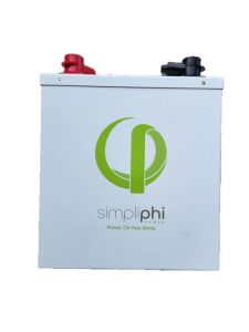 Simpliphi PHI-3.8-48-M 3.8kWh 48 Volt Lithium Ferro Phosphate Battery With Metal Case Bent&Scratched front