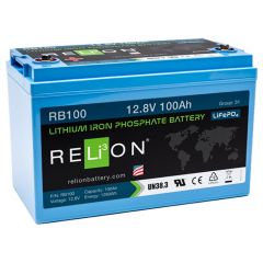 Relion RB100 Lithium Ion LiFePO4 Battery 12V 100Ah
