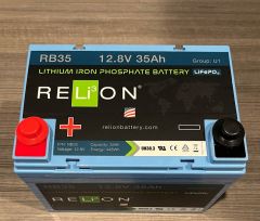 Relion RB35 Lithium Ion LiFEPO4 Battery 12V 35Ah
