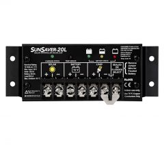 SunSaver 20 Amp 12 or 24 Volt Solar Charge Controller With LVD