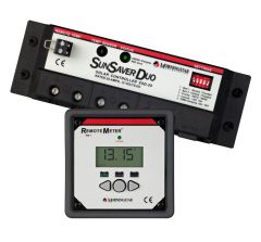 SunSaver Dual Battery 25 Amp 12 Volt Solar Charge Controller With Digital Meter