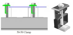 Tamarack Solar Flush Mount 50/50 Mid or End Clamp 30 mm - 40 mm