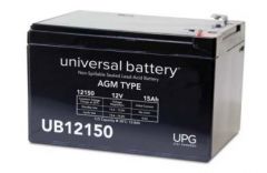 Universal Battery 40658 15 Amp-hour 12 Volt Sealed AGM Battery
