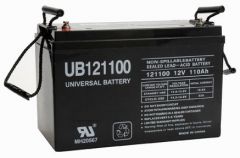 UPG Universal Battery UB121100 110 Amp-hour AGM Sealed Battery