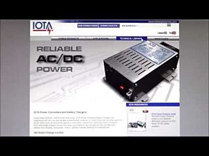 Iota DLS-55 12 Volt 55 Amp Regulated Battery Charger with IQ4