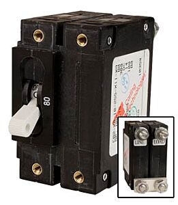 80 Amp 300VDC Panel Mount Circuit Breaker | NAZ Solar Electric
