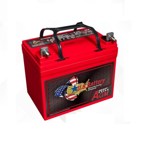 U.S. Battery US AGM U1 12 Volt 35Ah Deep Cycle Battery, Group U1, F12 terminals