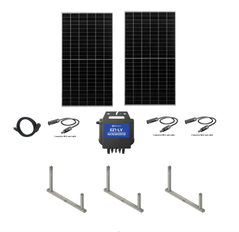 NAZ Balcony Solar Ballast Rack Kit with APsystems EZ1 ...