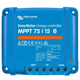 Victron Smart Solar 15A MPPT Charge Controller 75 15 Bluetooth Integrated