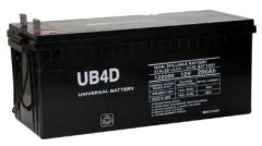 UPG Universal Battery UB-4D 200 Amp-hours 12V Sealed Lead Acid AGM Battery