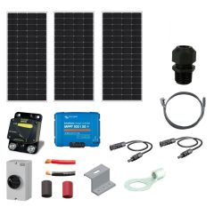 RV Solar Charging Kit - 600W of Solarland Solar Module, 50A Victron Charger Controller, Wiring & Breakers