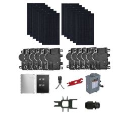 Grid-Tie Solar Power Kit With 4800 Watts of Panels and Enphase IQ8A Microinverters