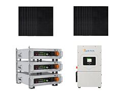 Hybrid Off-Grid / Grid-Tie Solar Kit - 6.7kW of REC Solar, 12kW Sol-Ark, and 15 kWh Pytes Lithium Battery Bank