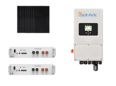 Hybrid Off-Grid / Grid-Tie Solar Kit - 3.2kW of REC Solar, 5kW Sol-Ark, and 10 kWh Pytes Lithium Battery Bank