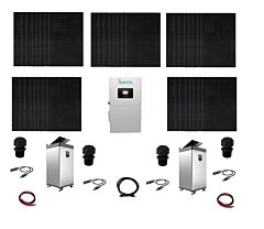 Hybrid Off-Grid / Grid-Tie Power Kit with Sol-Ark 15k-2P, 13,440 watts of PV and Two 18.5 kWh of Fortress Power Battery Storage