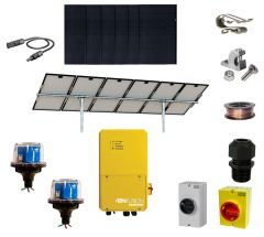 NAZ Solar pumping kit - 2.5kW REC Solar Modules, ENFusion AC-DC Blender 2500 and Modules Racking.