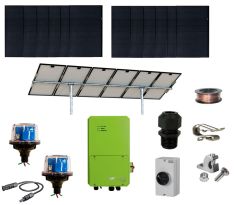 NAZ Solar pumping kit - 5kW REC Solar Modules, ENFusion AC-DC Cell 3500 and Modules Racking.