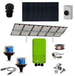 NAZ Solar pumping kit - 2.5kW REC Solar Modules, ENFusion AC-DC Cell 2000 and Modules Racking.